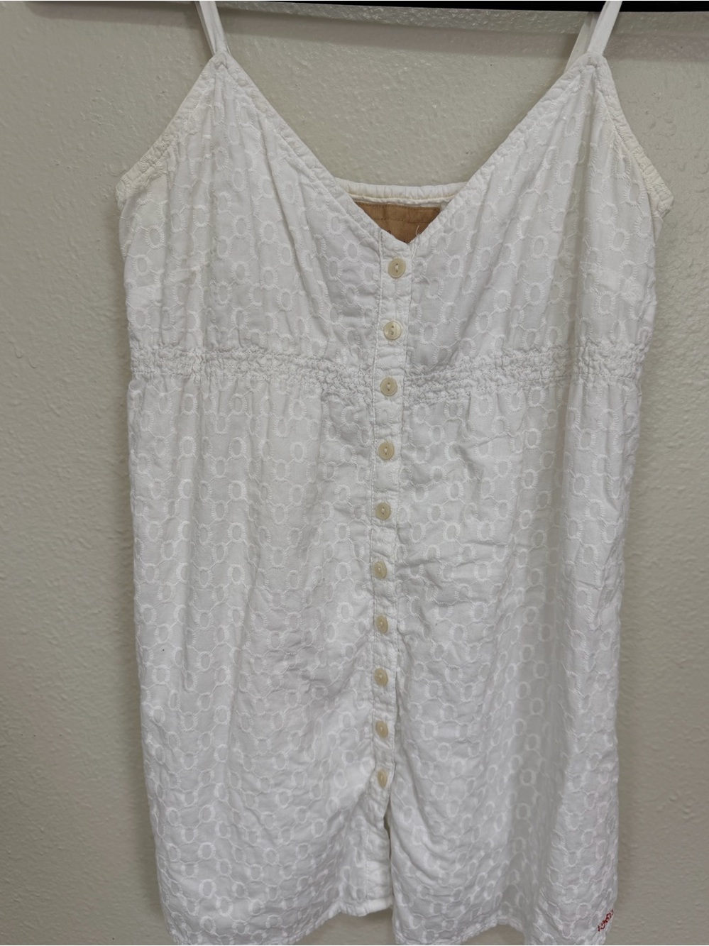Gap 1960s 1969 White Eyelet Cami Top Boho Cottagecore Size S